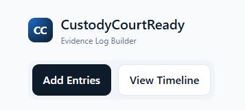 Navigation showing buttons for Add Entries and View Timeline.